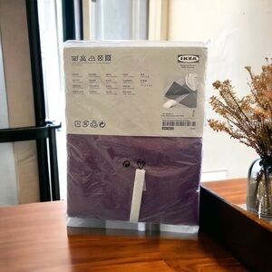 NWT IKEA Curtains Sarita Maroon Sheer Panels Pair of Window Shades Window Panels